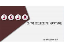 Plantilla de diapositiva de negocios simple y universal roja