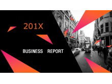 Creative triangle background Europe and the United States PPT template