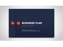 Le sac de fichier bleu ressemble à un modèle PPT exquis