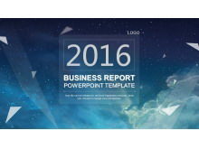 Einfache Atmosphäre Sternenhimmel PPT Vorlage herunterladen