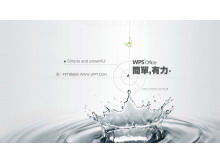 Modelo PPT de relatório de trabalho de negócios dinâmico simples