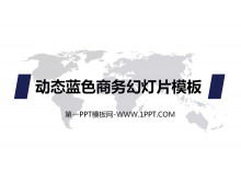 Dynamiczny niebieski szablon slajdu biznesowego