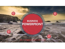 Prosty, atmosferyczny szablon biznesowego pokazu slajdów