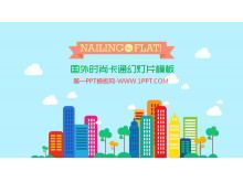 Modello di presentazione del fumetto di moda straniera