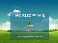 Șablon PPT de natură verde și proaspătă
