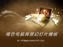 Modelo PPT clássico para fundo de laptop