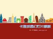 Шаблон слайда мультяшный замок