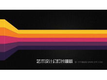 Template slide desain seni gaya GUI yang indah