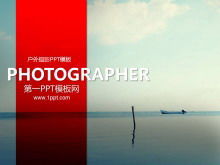 Un ensemble de modèles de diapositives de photographie de paysage naturel