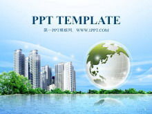 Unduhan template slide perlindungan lingkungan hijau Korea Selatan