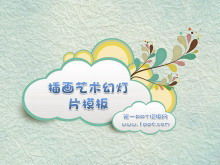 Elegante Illustrationskunstdesign-Folienschablone