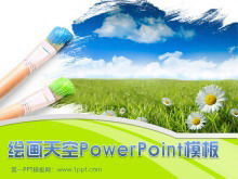 قالب عرض شرائح المناظر الطبيعية الطازجة والأنيقة