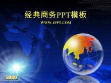 Mavi Klasik İş PowerPoint Şablon İndir