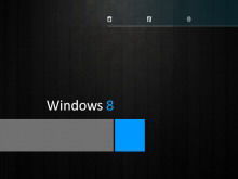 Black win8 style business PPT template free download