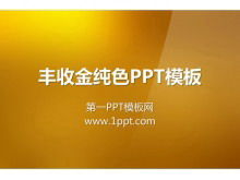 Ernte Gold einfarbig Farbverlauf Hintergrund Diashow Vorlage herunterladen