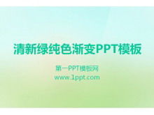 Download del modello PowerPoint verde elegante e fresco