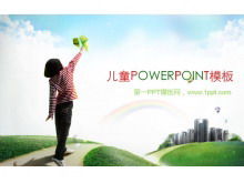 Легкие элегантные дети скачать шаблон PowerPoint