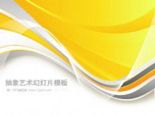 Téléchargement du modèle PPT art abstrait ligne