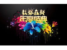 絶妙で優れた毎年恒例のフェスティバルPowerPointテンプレート