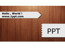 Klassische Business-Diashow-Vorlage auf Holzmaserung Hintergrund