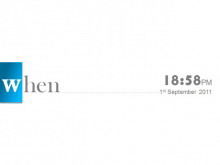 Satu set latar belakang putih biru bertitik 5w aturan manajemen template PPT