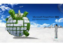 Descarga de plantilla de diapositiva de presentación de negocios azul