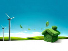 Menyegarkan unduhan template pemandangan alam PPT