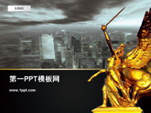 Descărcare șablon PPT clădire sculptură urbană