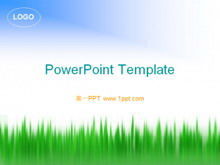 신선한 잔디 PPT 템플릿 다운로드
