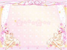 Cartoon schönes Mädchen Hintergrund PPT Vorlage