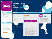 Trendy template ppt stile vettoriale