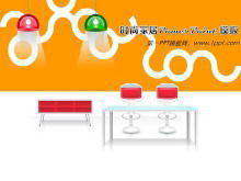 Szablon do pobrania pokazu slajdów do projektowania wnętrz mody