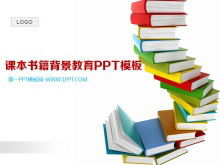 Șablon de diapozitiv de învățare educațional pentru fundalul cărții manuale