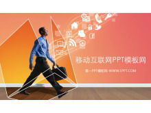 Téléchargement du modèle PPT Internet mobile européen et américain