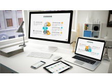 رائعة ثلاثية الأبعاد قالب PPT التكنولوجيا