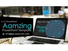 Черный шаблон технологии PPT