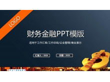 Șablon PPT financiar financiar albastru închis