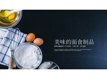 Modèle PPT de nourriture délicieuse thème de pâtes à manger Téléchargement gratuit