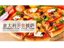 Szablon ppt pizzy włoskiej żywności