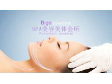 Ungu elegan kecantikan dan tubuh SAP klub PPT template unduh gratis