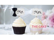 奶油甜点蛋糕背景的美食幻灯片模板免费下载