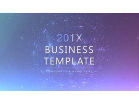 Purple starry sky background technology industry PPT template free download