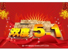 Dinámica atmosférica Primero de mayo Día del trabajo Plantilla de PowerPoint Descargar