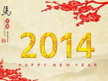 Téléchargement du modèle de diapositive de la réunion annuelle de l'entreprise du nouvel an 2014