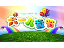 Baixe o excelente modelo de slide do dia das crianças