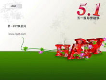 Празднование Дня Труда скачать шаблон PPT