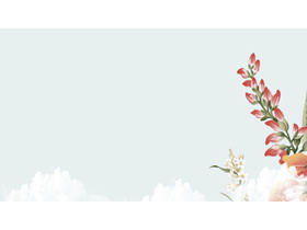 Squisita immagine di sfondo PPT fiori freschi di piante