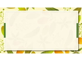 พืชผลไม้สีน้ำสดออกจากภาพพื้นหลัง PPT