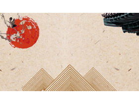 열 절묘한 고전적인 중국 스타일 PPT 배경 사진