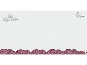 Classical Chinese water ripple fish scale pattern PPT background picture